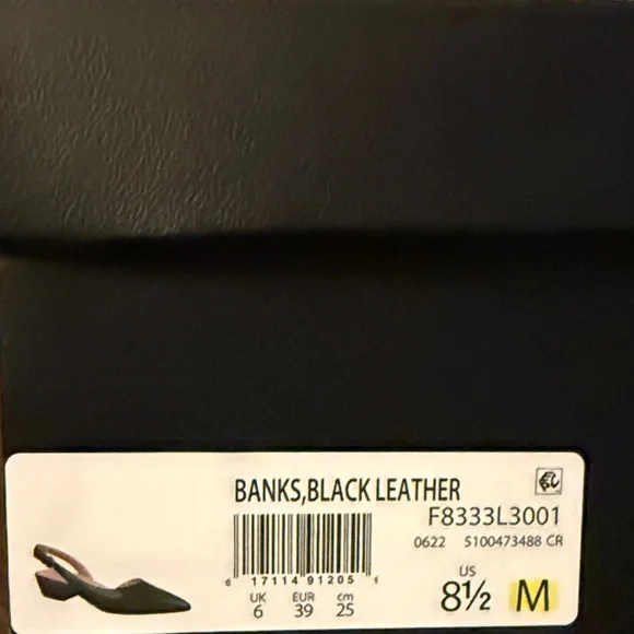 Naturalizer Black Leather Slingback Heels - Picture 9 of 9